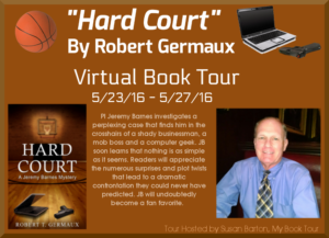 Hard Court, Robert Germaux Virtual Book Tour Banner